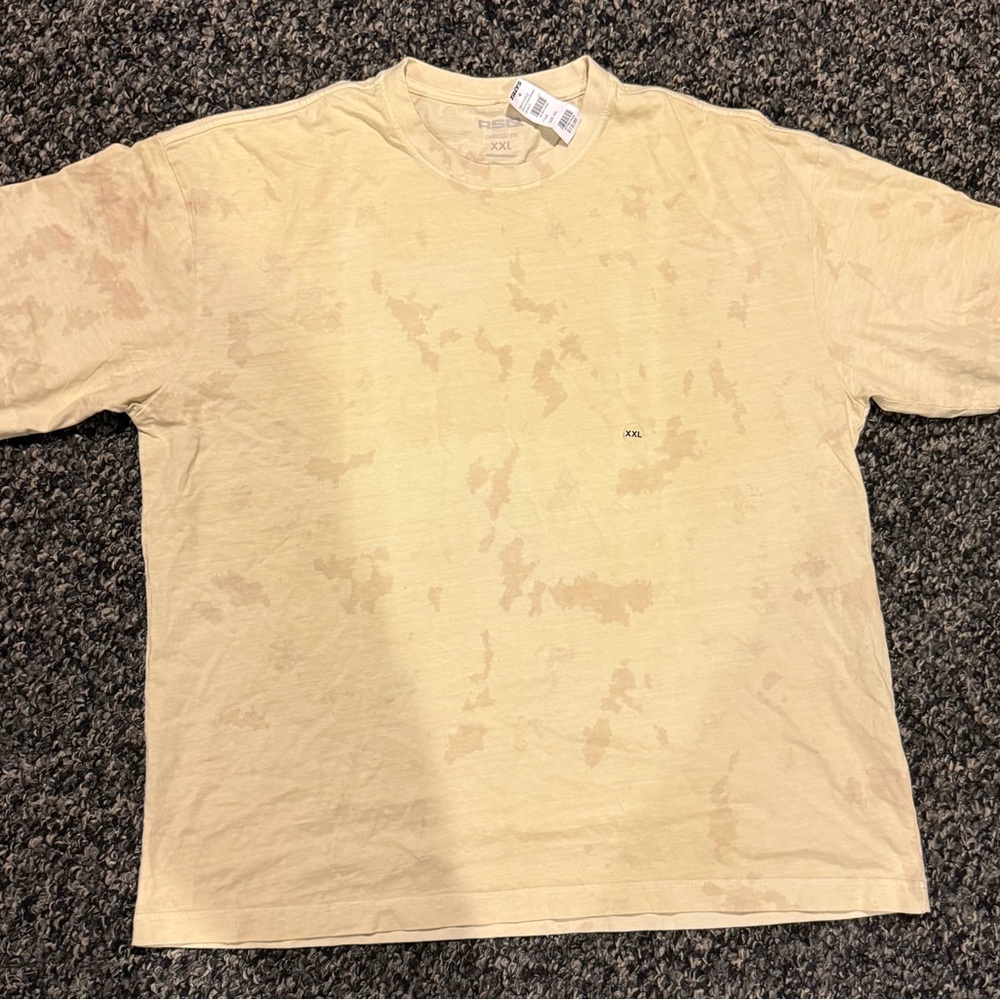 RSQ Cream Oversized Washed Tee (XXL)